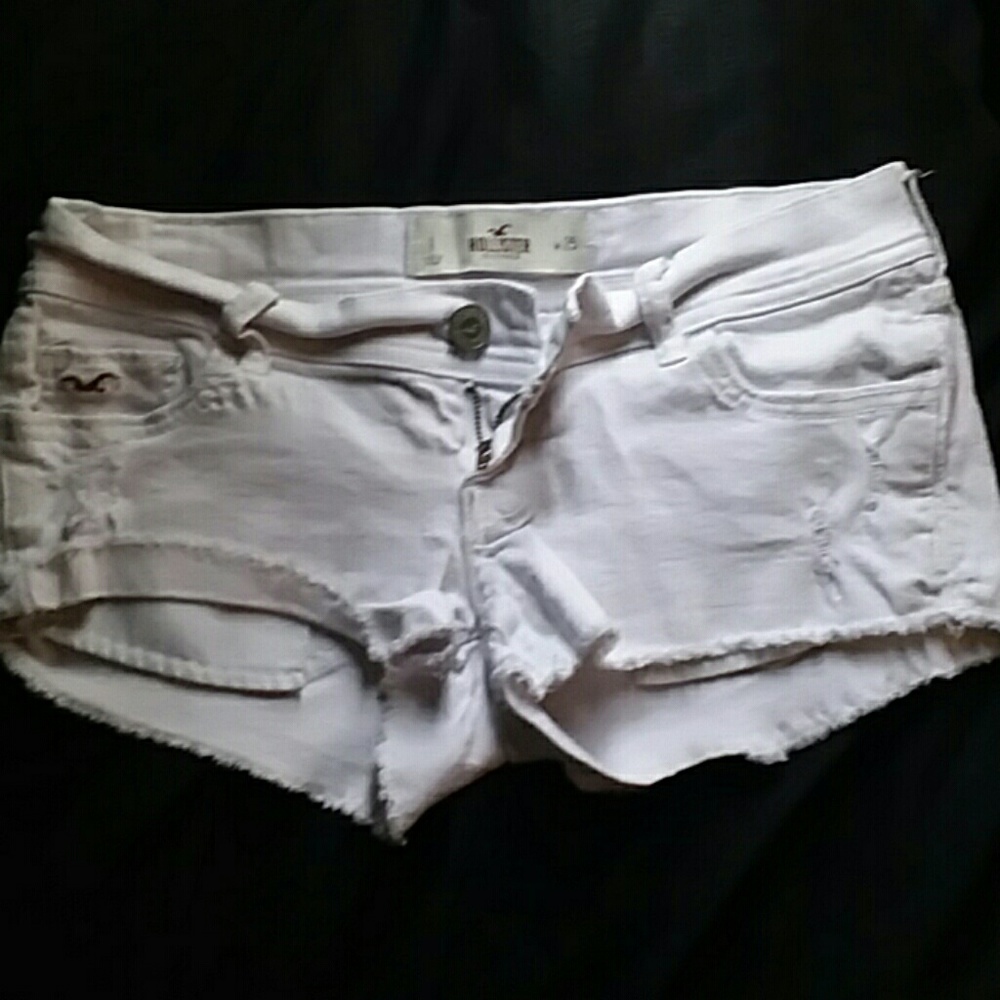 Hollister white shorts
